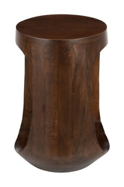 Modern Round Walnut Side Table – Okno By Zuo Modern