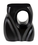 Trung Side Table Black 15.7"H – Modern Mango Wood Table By Zuo Modern