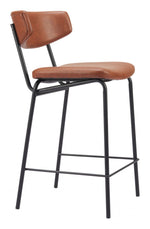 Durable 350 lb Capacity Counter Stool In Vintage Brown