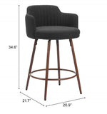 Modern Swivel Counter Seating for Residential or Hospitality Spaces