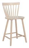 Modern Natural Counter Stool Set of 2 for Kitchen or Bar