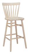 Tyce Barstool Set of 2 – 44.9" H, Natural, Whitewashed Rubberwood Frame