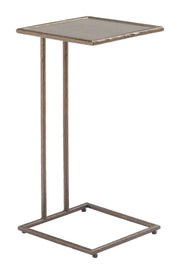 Zuo Modern Ringen Table – Glass Top, Bronze Base