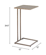 Bronze Glass Side Table – Ringen by Zuo Modern