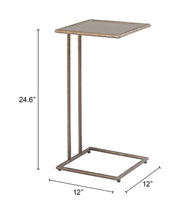 Bronze Glass Side Table – Ringen by Zuo Modern