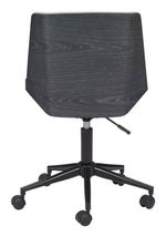 White Desk Chair – Adjustable Height and Rolling Wheels