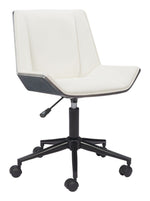 Minimalist White Office Chair – Compact and Stylish Design