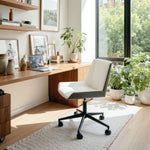Modern White Office Chair with Swivel Base – Ergonomic Design