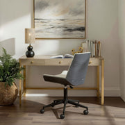 Maker Office Chair – Adjustable Faux Leather Desk Chair By Zuo Modern