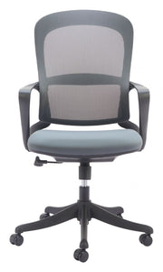 Gray Mesh Office Chair – Reclining Swivel Task Seating