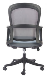 Contemporary Work Chair – Adjustable Gray Mesh Design