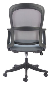 Contemporary Work Chair – Adjustable Gray Mesh Design