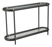 Contemporary Black Glass Console Table 32