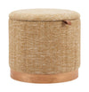 Fije Oat Yellow Storage Ottoman by Zuo Modern
