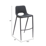 Set of 2 Desi Armless Barstools 40