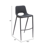 Set of 2 Desi Armless Barstools 40