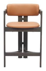 Contemporary Brown Counter Chair for Dining or Bar Space