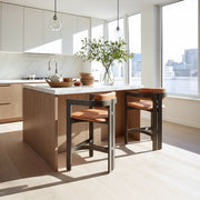 Modern Indoor Counter Height Stool in Brown by Zuo