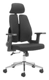 Zuo Modern Genric Office Chair – Black Mesh Adjustable Desk Chair
