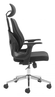 Genric Adjustable Mesh Task Chair with Headrest by Zuo Modern