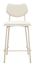 Contemporary Indoor Bar Stools With Powder-Coated Steel Frame