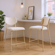 Stylish High Counter Stools With Supportive Seat and Frame