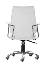 Modern Office Task Chair White – Enterprise Adjustable Swivel by Zuo Modern