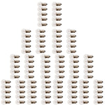 Mini Lamp Bulbs – 1.125"H Clear Glass with Metal Base, 100-Pack for Stem Experiments, 2.5V By GSC International Inc.