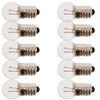 Mini Lamp Bulbs – 1.125"H, Clear Glass & Metal, Pack of 10 for STEM Experiments, 6.3V