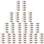 Mini Lamp Bulbs – 1.125"H Clear Glass with Metal Base, Case of 100 for STEM Experiments, 6.3V By GSC International Inc.