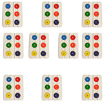 Plastic-Coated Magnetic Rings Set of 10 – 6 Multi-Color Magnets per Set for STEM & Physics By GSC International Inc.