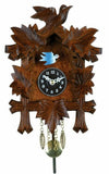Leaf and Bird Carved Quartz Clock – 7 in – River City Clocks