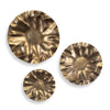 Uttermost Decorative Floral Peonia Outdoor Gold Wall Art Set of 3