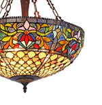 stained glass uplight pendant