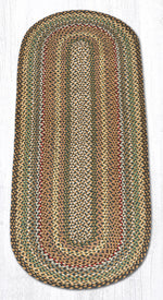 Oval Braided Jute Rug 72" – Natural Fiber Runner with Handcrafted Look by Earth Rugs