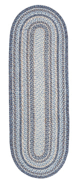 Oval Braided Jute Rug 72" – Natural Fiber Runner with Handcrafted Look by Earth Rugs