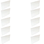 Mirror Plexiglass Rectangular 3"H x 2.5"W Acrylic Reflective Panel Pack of 10 By GSC International Inc.