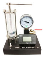 Gas Law Deluxe 8"H Metal & Plastic Combined Pressure & Temperature Gauge Science Lab By GSC International Inc.