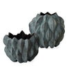 Uttermost 18168 Verdant Bronze Vases Green Set of 2 with Verdigris Glaze Ceramic Finish