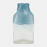 Sagebrook Home 14710-03 Glass 13" Bottle Vase, Delft