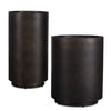 Volcan bronze outdoor planters
