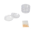 Agar and Petri Dish Kit 6" W– 4 Sterile 70mm Dishes with 2g Agar by GSC International