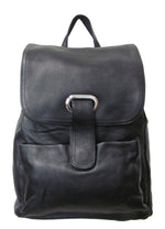 AmeriLeather Urban Buckle-Flap Backpack – Fine Grain Cow Hide Leather Travel Bag with Adjustable Straps & Spacious Interior