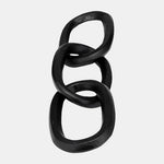 Sagebrook Home 15263-03 Metal 15" Chain Decor, Black