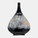 Sagebrook Home 15649-13 18" Meta Vase, Black/Gold