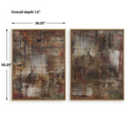Textured Metallic Canvas Set – Bold Vertical Art for Living Spaces