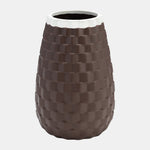 Sagebrook Home 15737-04 9" Textured Vase, Java