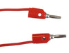24 Inch Red Banana Plug Connector Cords (12 Pack)