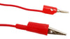 12 Inch Red Banana Plug to Insulated Alligator Clip Leads (12 Pack)