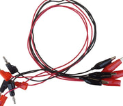 18 Gauge Insulated Test Leads with Alligator Ends – 24 Inch